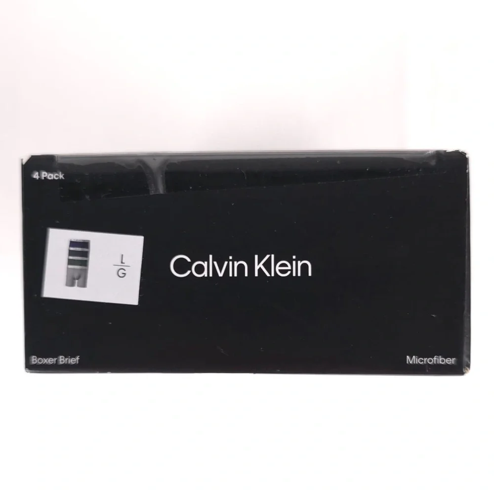 CALVIN KLEIN‎ 4 Pack Boxer Brief Microfiber Wicking Soft NP2740R-301 Size LARGE